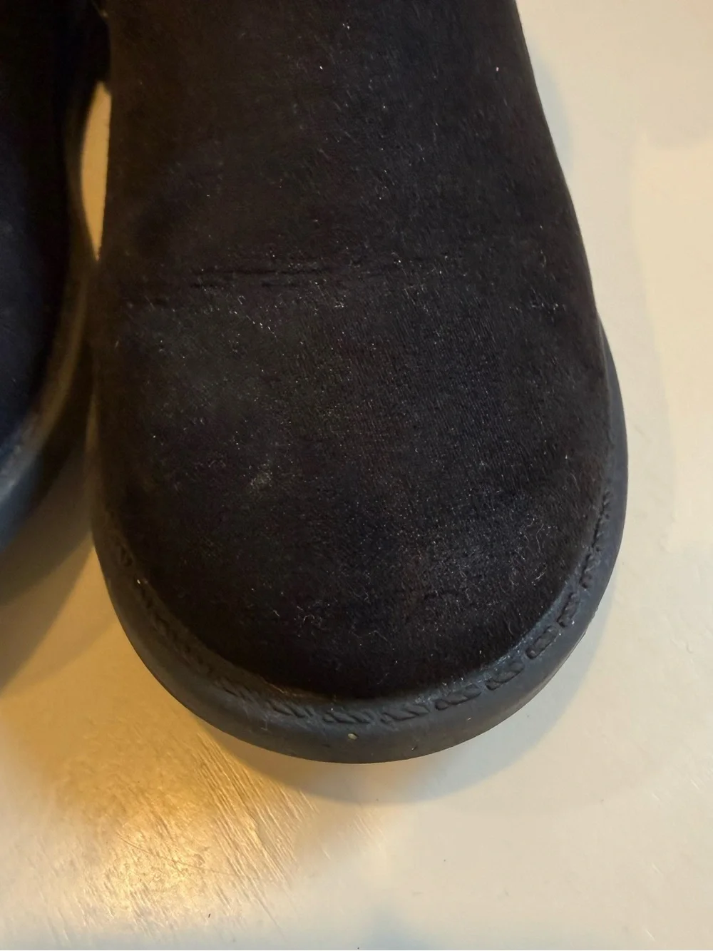 GAP Black faux Suede Ankle Boots with Bow